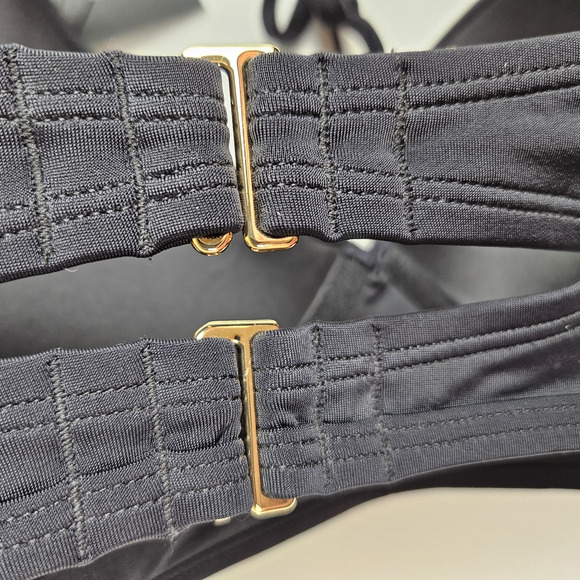 VS Archives Swim Bikini Top Victoria Secret Strappy Sided Bombshell Push Up 34DD - Picture 10 of 16